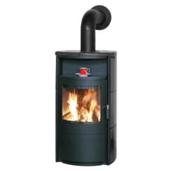 Hark Dauerbrand-Kaminofen Taifun Meteorschwarz Kacheln 8 KW Automatik EEK: A+ -Heizungsfach Geschäft n meteor schwarz Hauptbild